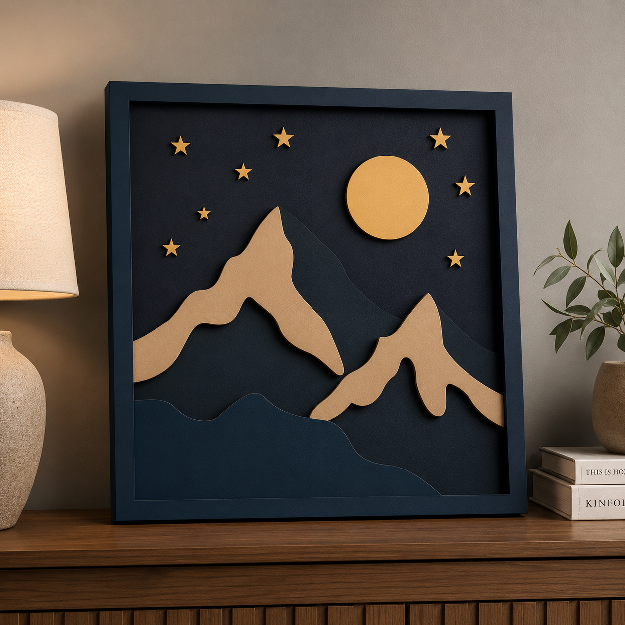 Pack de arquivos de quadros decorativos para corte em máquina laser CO2 utilizando MDF e acrílico — imagem 4