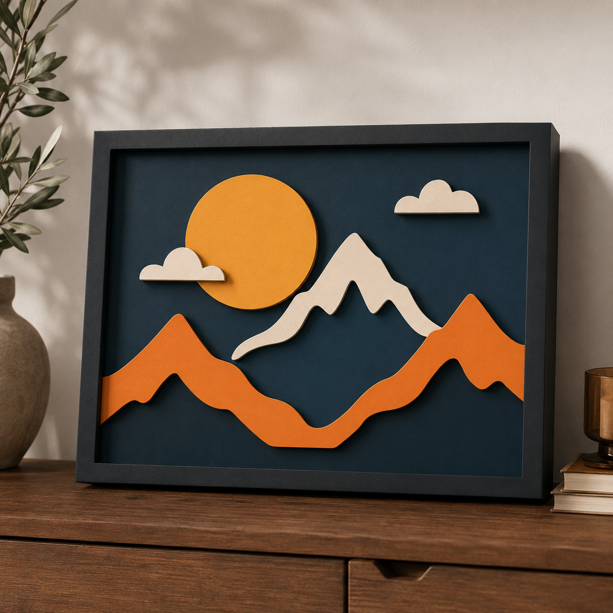 Pack de arquivos de quadros decorativos para corte em máquina laser CO2 utilizando MDF e acrílico — imagem 3